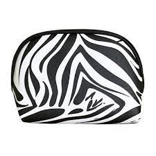 dabney lee zebra large cosmetic bag 7 5