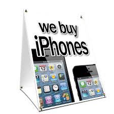 Best buy provides online shopping in a number of countries and languages. A Frame Sidewalk We Buy Iphones Sign With Graphics On Each Side 18 X 24 Print Size Walmart Com Walmart Com