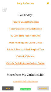 Daily reflections relies on your support to fund its development. Catholic Daily Reflections For Android Apk Download