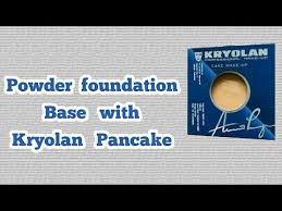powder foundation base with kryolan