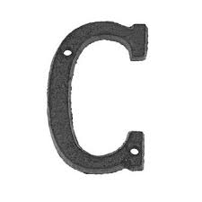 Metal Letters Alphabet Cast Iron House