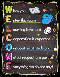 welcome classroom poster back to