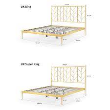 Idril Bed Frame Gold Uk Size