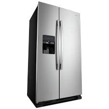 I'm in the market for a new black side by side refrigerator. Amana 21 4 Cu Ft Side By Side Refrigerator In Stainless Steel Asi2175grs The Home Depot