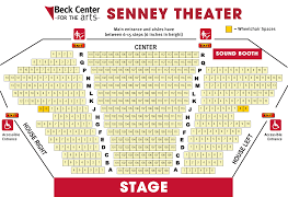 seating charts beck center for the arts