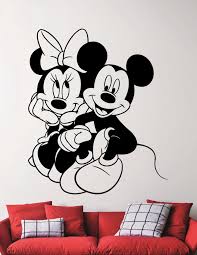 mickey and minnie mouse wall decal
