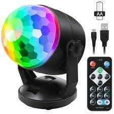 Amazon Com Portable Sound Activated Party Lights For Outdoor And Indoor Battery Powered Usb Plug In Dj Lighting Rbg Disco Ball Strobe Lamp Stage Par Light For Car Room Dance Parties Birthday Dj Bar
