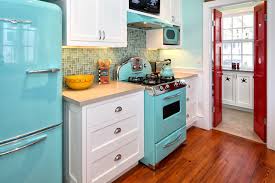 vintage and new kitchen appliances