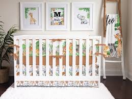 baby boy crib bedding jungle nursery