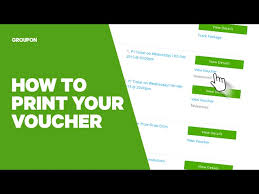 how to print a groupon voucher you