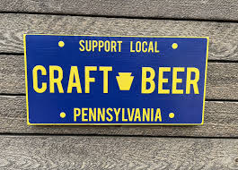 Pennsylvania Craft Beer License Plate