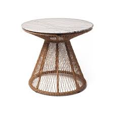Patio Table Marble Top Wicker Furniture