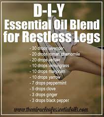 essential oil blend for restless legs