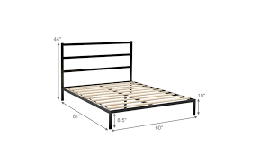 Queen Size Metal Bed Platform Frame