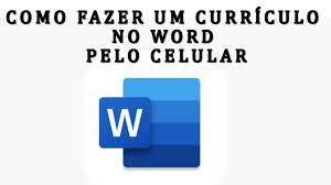 no word pelo celular