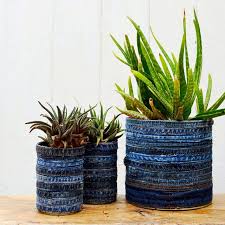 diy home accessories of upcycled denim