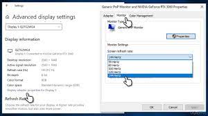 fix can t change monitor refresh rate
