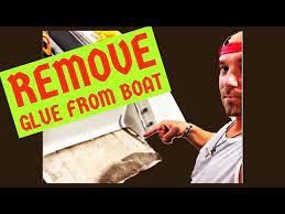 remove glue from boat you