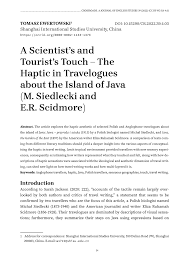 haptic in travelogues about the island