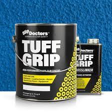 slipdoctors tuff grip extreme 1 gallon safety blue aggressive traction non skid floor paint s ct tufexblu1g