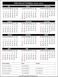 Bagi sobat kanalmu yang mencari template kalender cdr. School Holidays Bali 2020 2021 Academic Calendar Bali 2020 2021