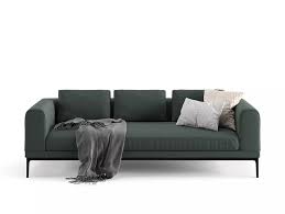 fl ow 3 seater fabric sofa by de ci
