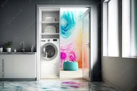 Modern Laundry Room Door With Frosted
