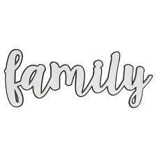 White And Black Metal Family Wall Decor