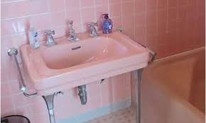Vintage Bathroom Sink With Chrome Legs