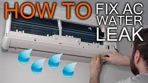 fix wall air conditioner ac water leak