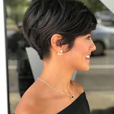 Add bangs that brush across your eyebrows. Edgy Pixie Cut Short Hairstyles 2019