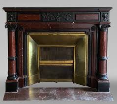 Iii Mantel In Red Griotte Marble