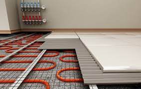how to install heated floor under tile