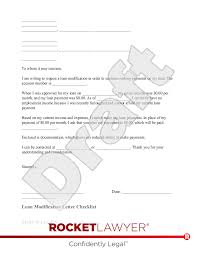 free loan modification letter template