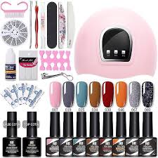 8 colors gel nail polish starter kit