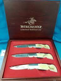 Winchester limited edition 2006 knife set for sale at gunauction. Lot Winchester 2006 Limited Edition 3 Knife Set