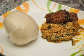It is often eaten with vegetable soup. Pounded Yam And Egusi Soup With Beef Goldpeak Restaurant
