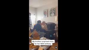 old woman with dementia recognises son