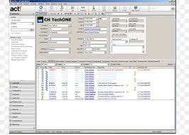 act crm computer software contact