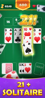 21 solitaire cash card game on the app
