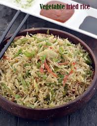 calories of vegetable fried rice is