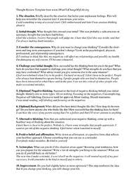 Cognitive Behavioral Therapy Guide Free Cbt Worksheet