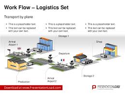 Powerpoint Work Flow Logistics Set