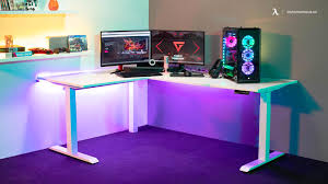 best l shaped desk gaming setup ideas