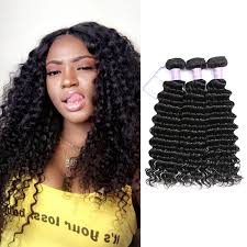 Dsoar Indian Deep Wave Hair 3bundles Remy Hair Weave