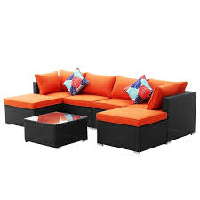 Wicker Outdoor Patio Furniture Sofa Set
