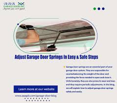 adjust garage door springs in easy