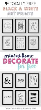 60 ideas for making your own large wall decor and wall art on a budget #remodelaholic. 44 Free Modern Black And White Wall Art Printables World Of Printables