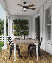 Patio With An Outdoor Ceiling Fan