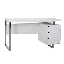 Featuring white high gloss finish with a gold metal base, this practical yet fashionable desk offers ample surface room and 3 storage drawers for your office supplies or other accessories. Buy Argel Office Desk High Gloss White Online At Best Price In Uae Danube Home